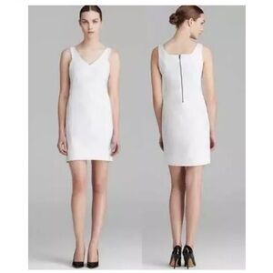 Helmut Lang White Sleeveless Dress